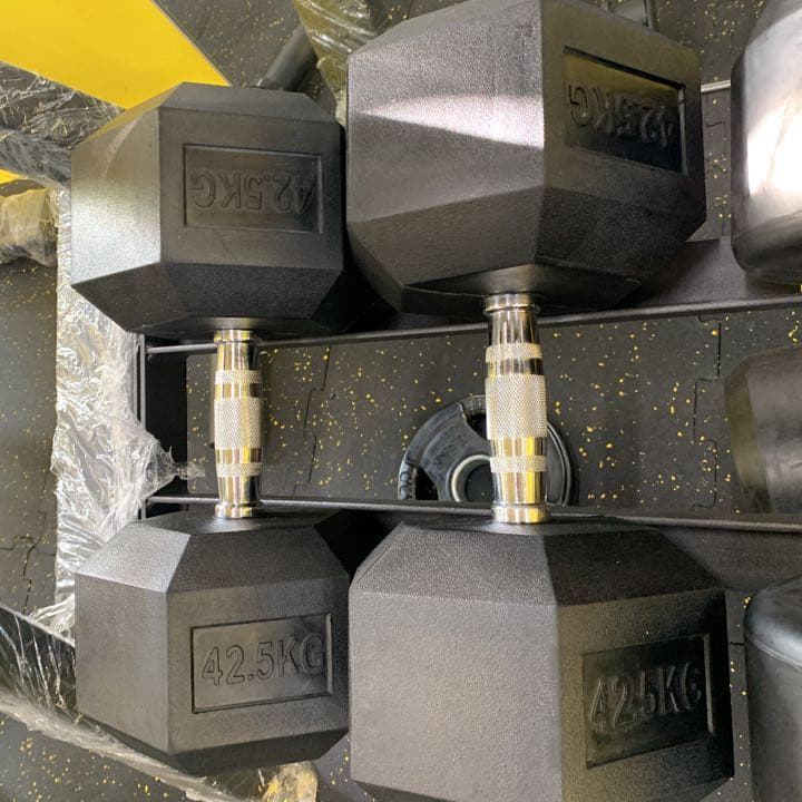 ラバーヘックス  ダンベル　　３７.5kg 2個