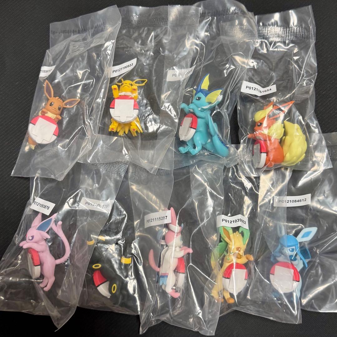 ポケモン一番くじ「街歩きちらりんフレンズ」イーブイ進化系フィギュアセット 未開封