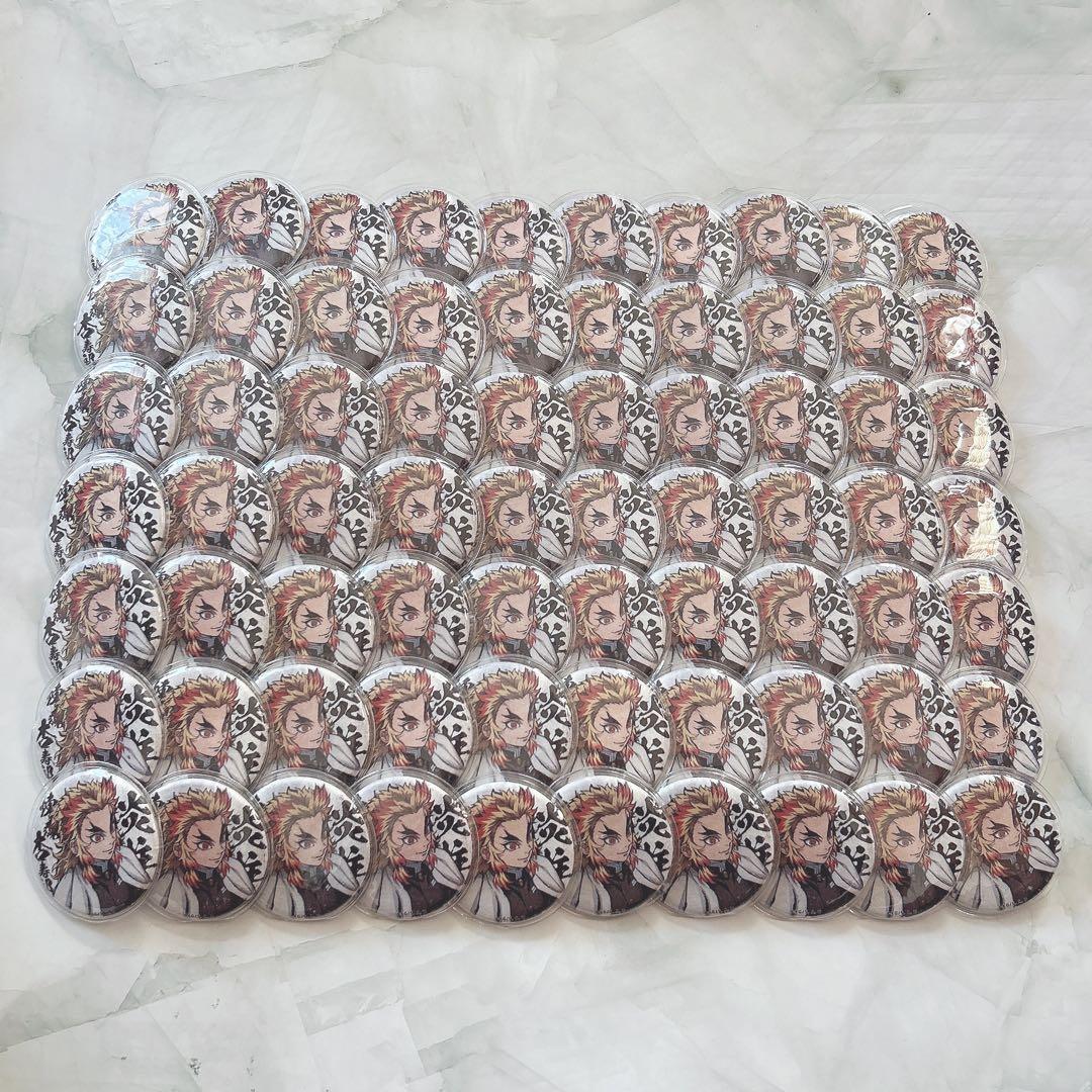 鬼滅の刃 和紙缶バッジ 煉獄