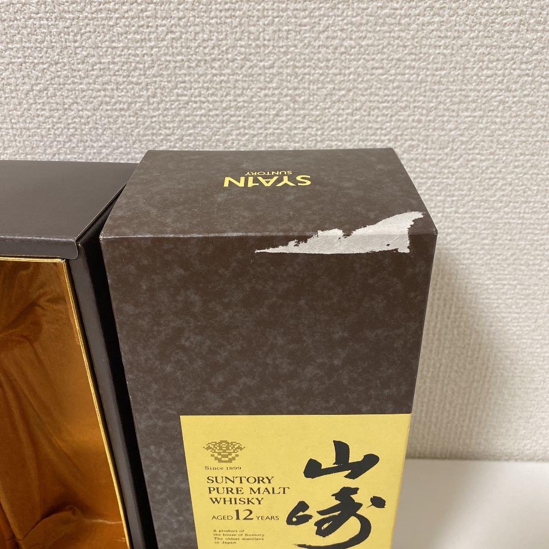 山崎12年 ピュアモルト ウイスキー 43度 700ml 火の巻付き 古酒