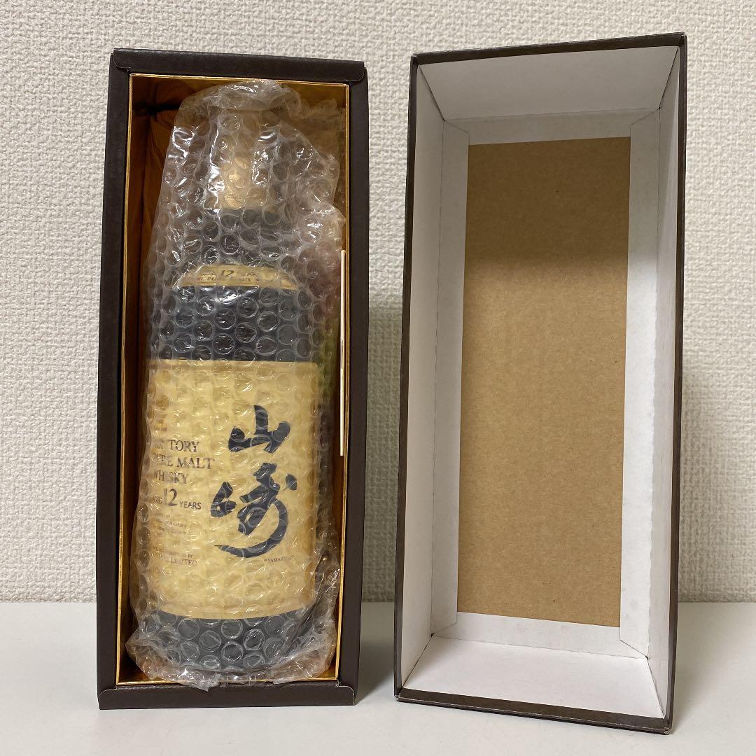 山崎12年 ピュアモルト ウイスキー 43度 700ml 火の巻付き 古酒