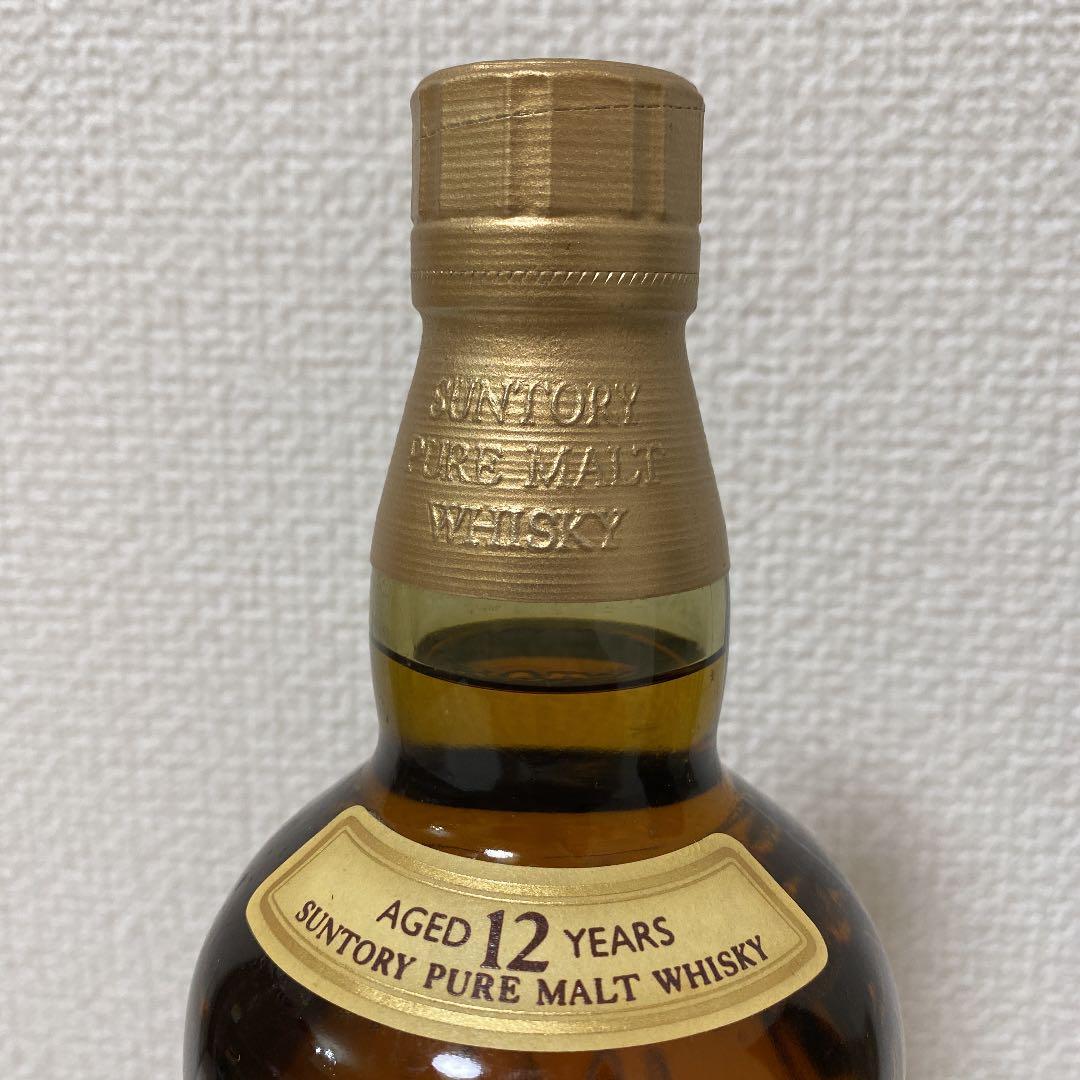 山崎12年 ピュアモルト ウイスキー 43度 700ml 火の巻付き 古酒