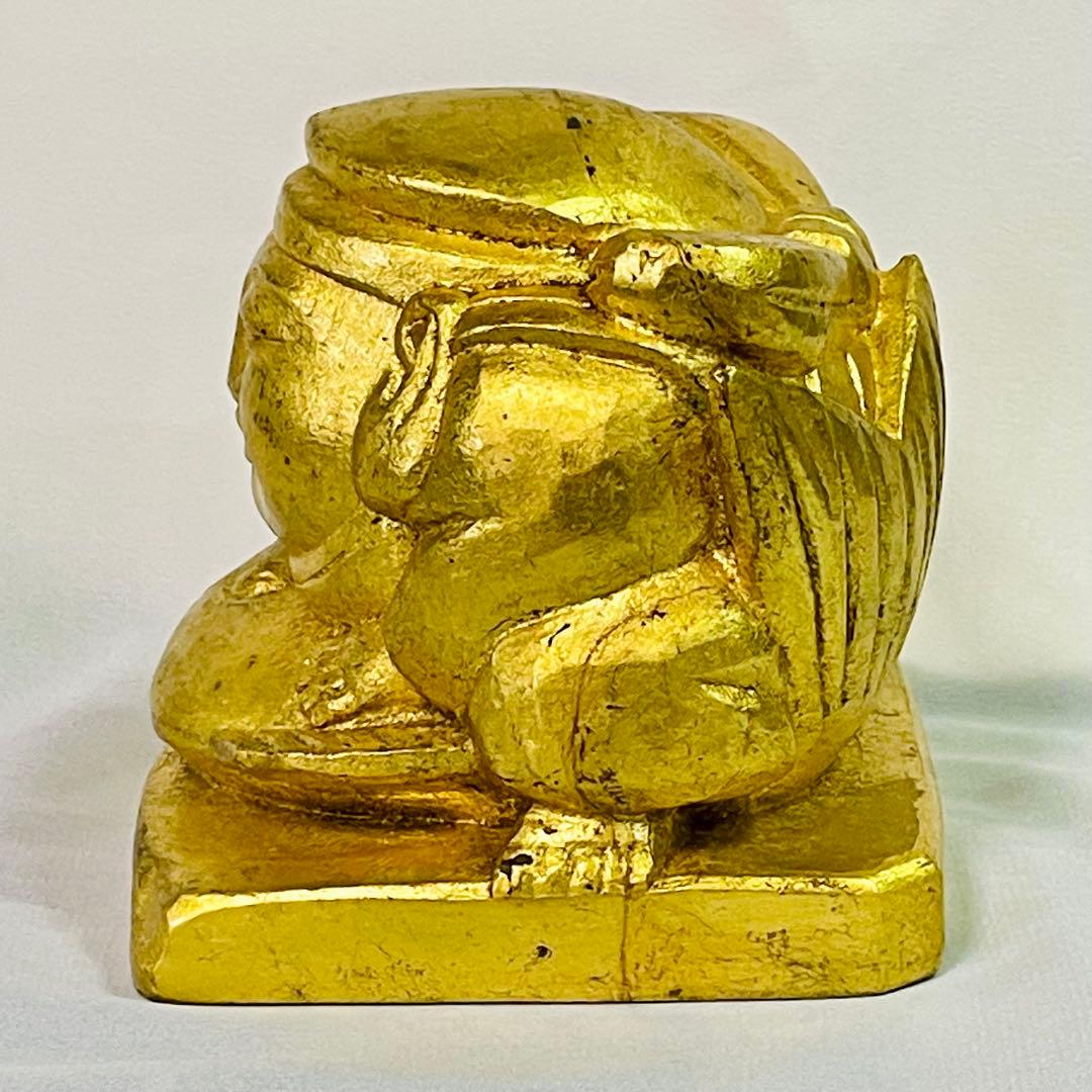 彫刻家 人間国宝 平櫛田中 恵比寿尊 金箔細工 ブロンズ彫刻