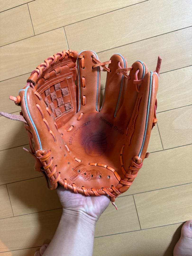 久保田スラッガー 軟式グローブ オレンジ　内野用　限定品