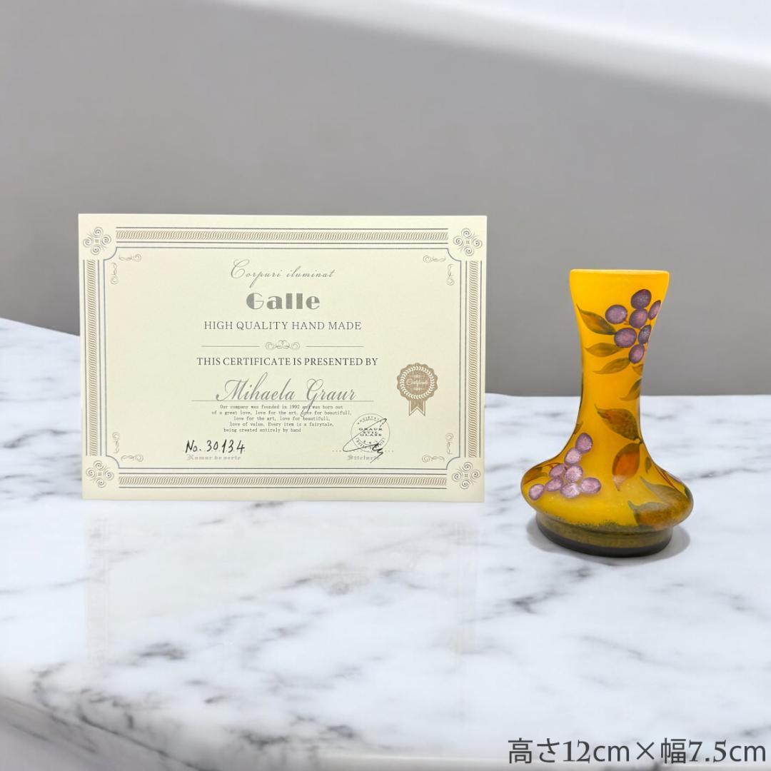 うらさん専用2本セット【証明書付】　ドームナンシー 花瓶 エナメル彩アンティーク