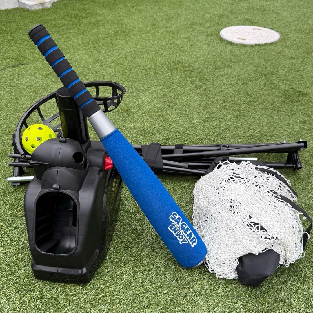 美品　フィールドフォース　バッティングネット　トスマシン　セット　野球　練習　網