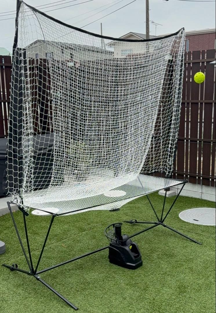 美品　フィールドフォース　バッティングネット　トスマシン　セット　野球　練習　網