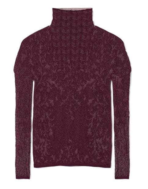 チャコット　ノーソーイングニット　リバーシブルハイネックトップ