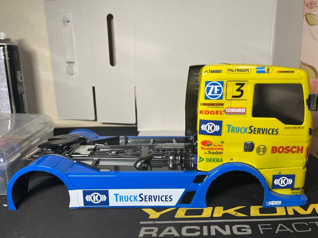 TAMIYA TEAM HAHN RACING MAN TGS ボディ　完成品