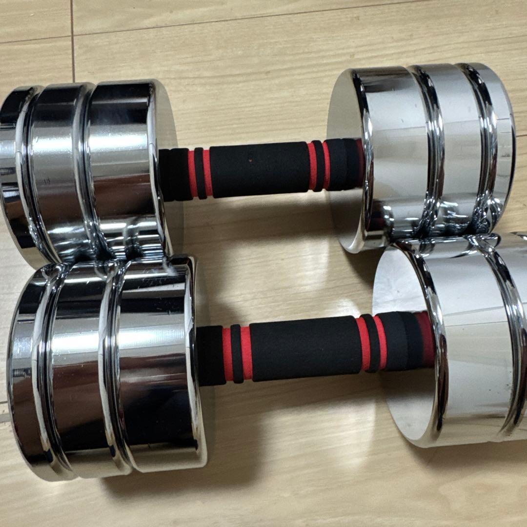 NORTH DEERダンベル 可変式 小型 スチール製 15kg2個