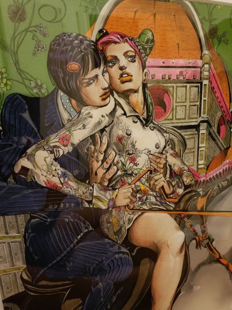 ジョジョ展2012 複製原画 ブチャラティ　徐倫 GUCCI