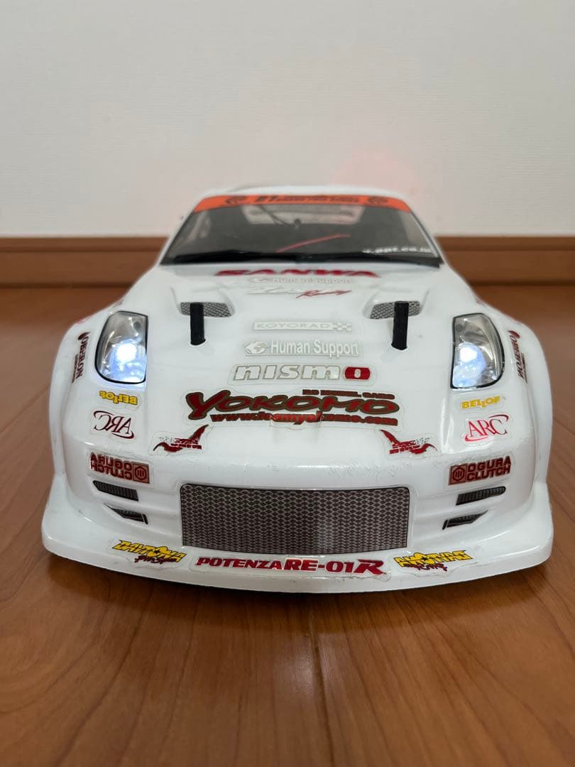 1/10 ラジコンドリフト ドリパケ Z33 LED電飾付おまけボディER34