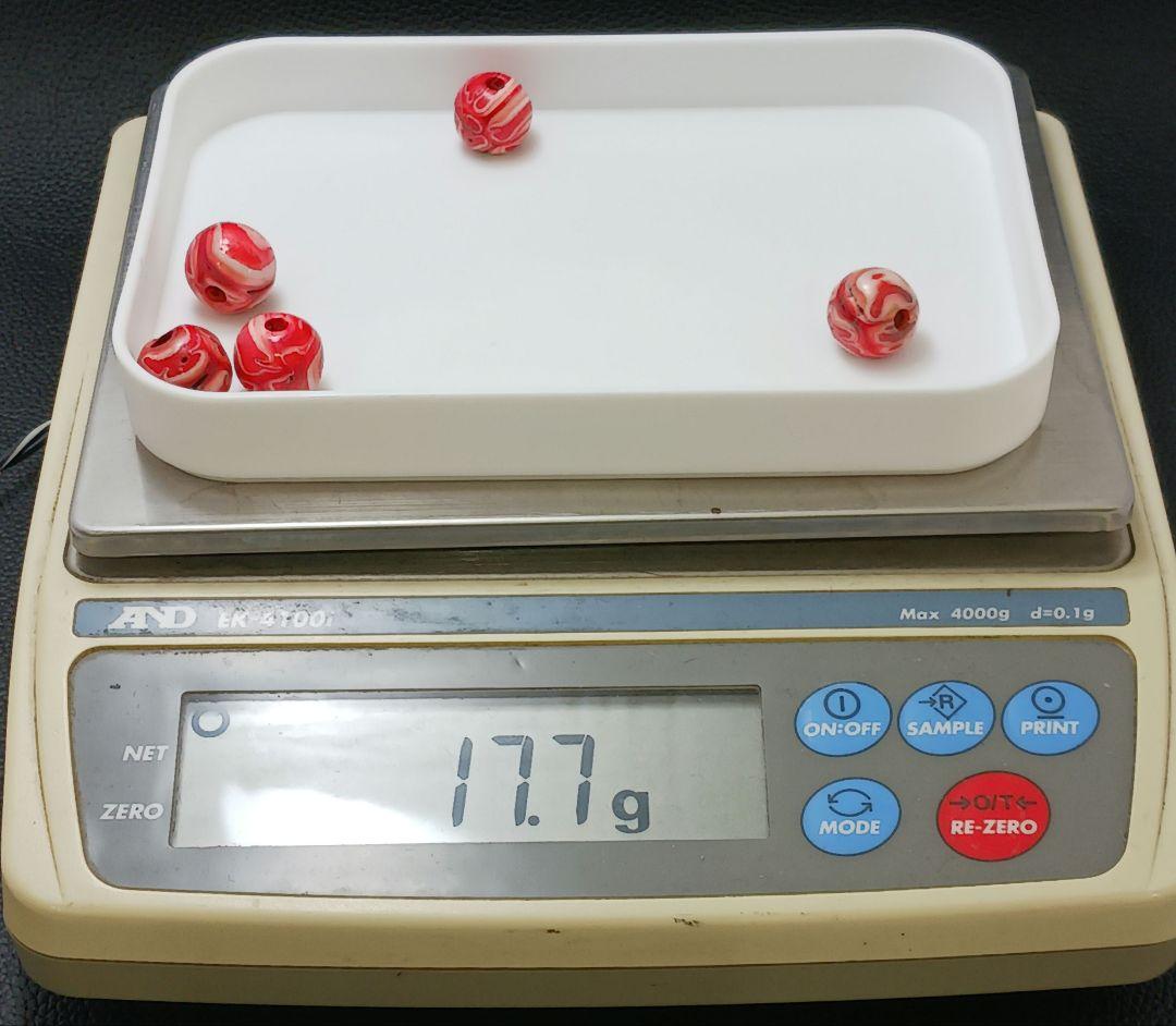 鶴天 提げ物 緒締 5個セット 直径13～14.5㎜ 総重量17.7g　ね