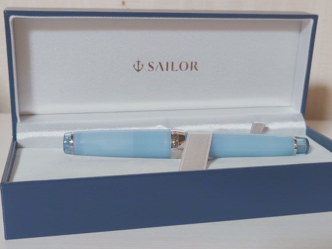 八文字屋　銀山スノーグレー万年筆F・ガラスペンセット　即購入可