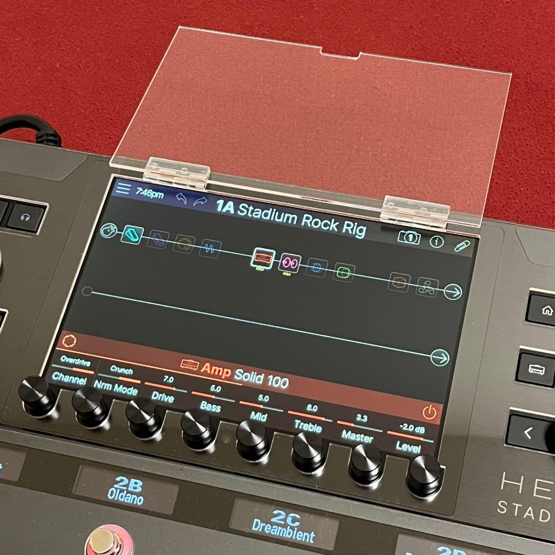 Helix Stadium XL Floorアクリル保護カバー（液晶部開閉型）