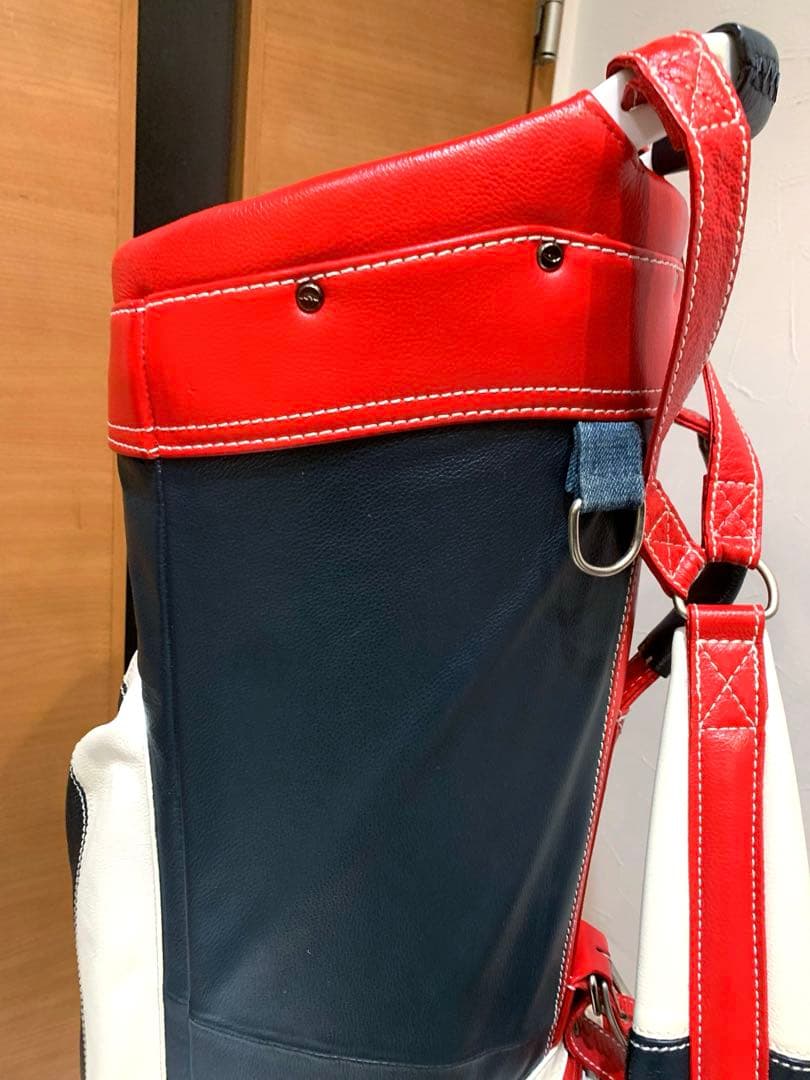 ほぼ未使用　完全完売　サンマウンテン　本革/レザー　キャディバッグ