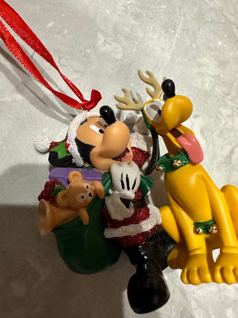 ミッキーマウス　プルート　ダッフィー クリスマスオーナメント