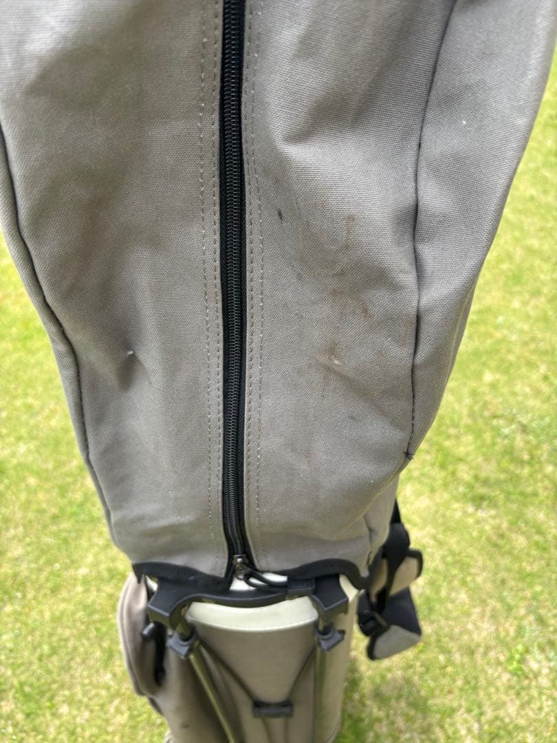 木の庄帆布 スタンド式グレーキャディバッグ