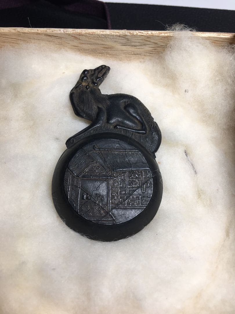 中国　墨　古墨　唐墨　箱付き　骨董品　筆　硯　書道具