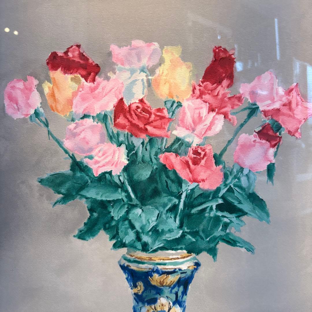 ☆吉井淳二☆ 『ばら』 リトグラフ