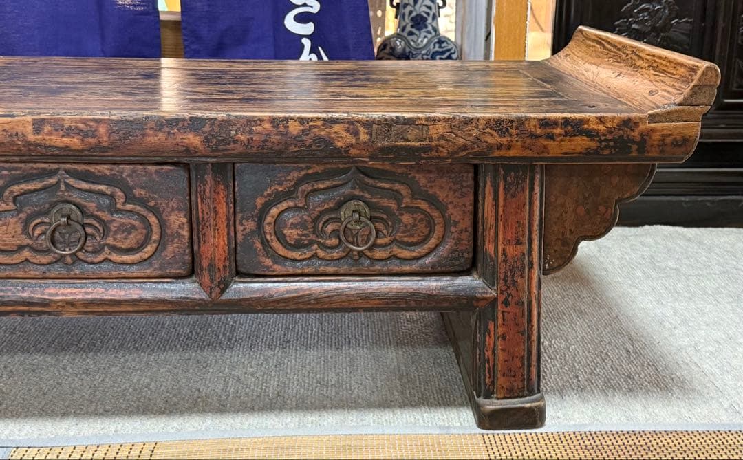 李朝　貴重　古朝鮮王室が勉強で使用した机　 アンティーク　送料込み250520