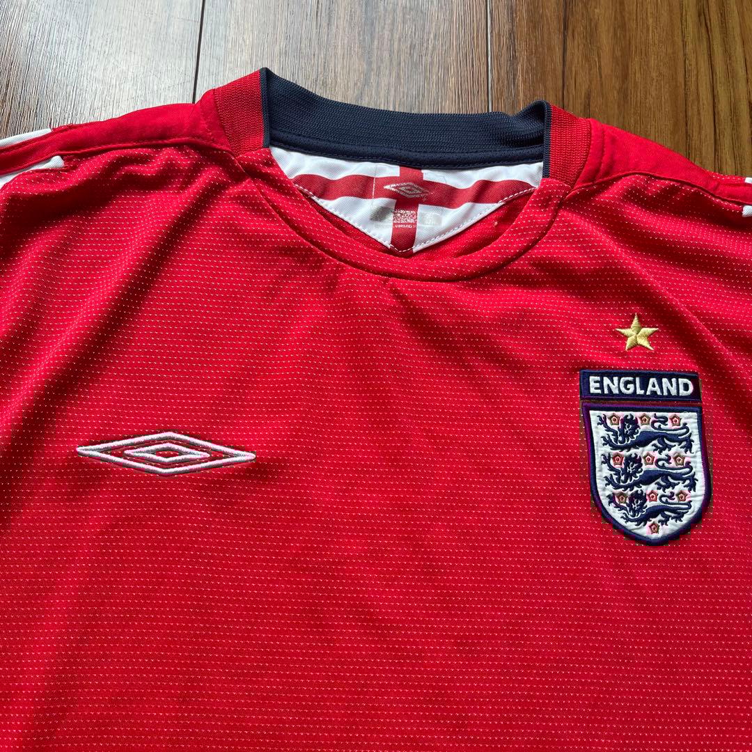 UMBRO イングランド代表 04-06 AWAY ユニフォーム 長袖 XL