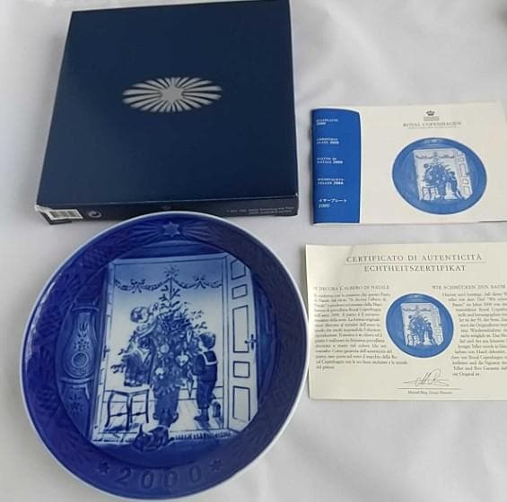 ロイヤルコペンハーゲン イヤーズプレート 5枚セット 1971-2000