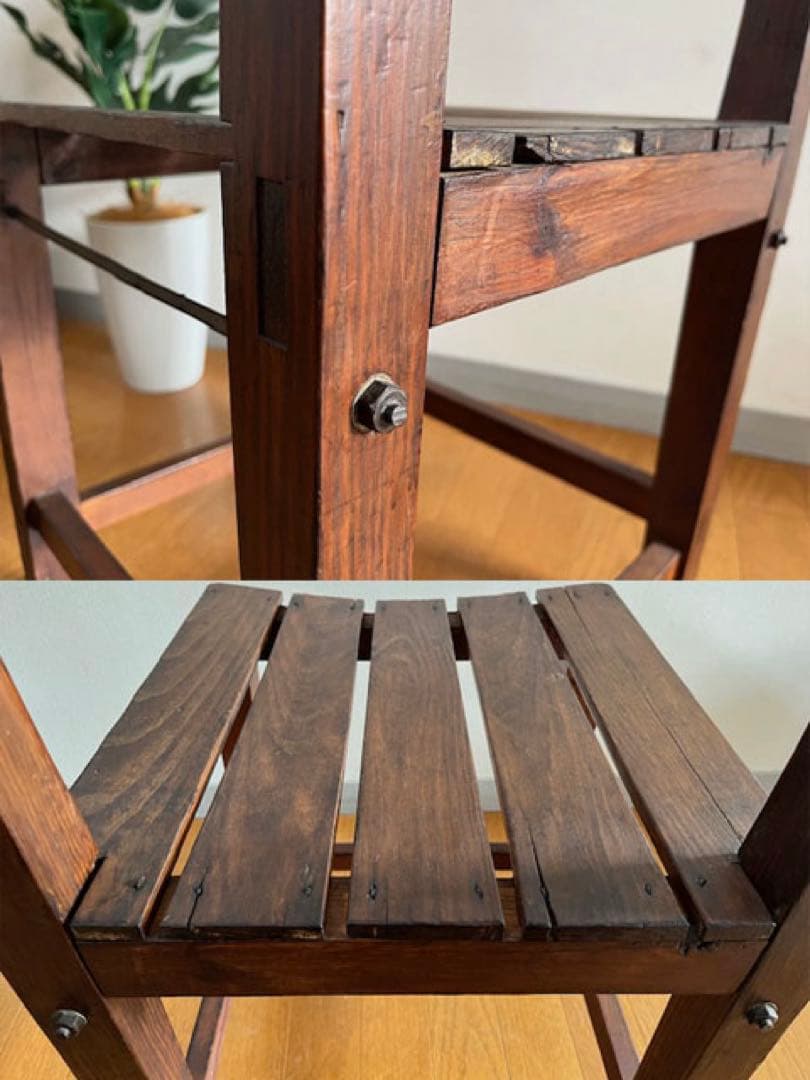 ◆アンティーク◆ 木製チェア　昭和レトロ　ヴィンテージ　古家具　椅子