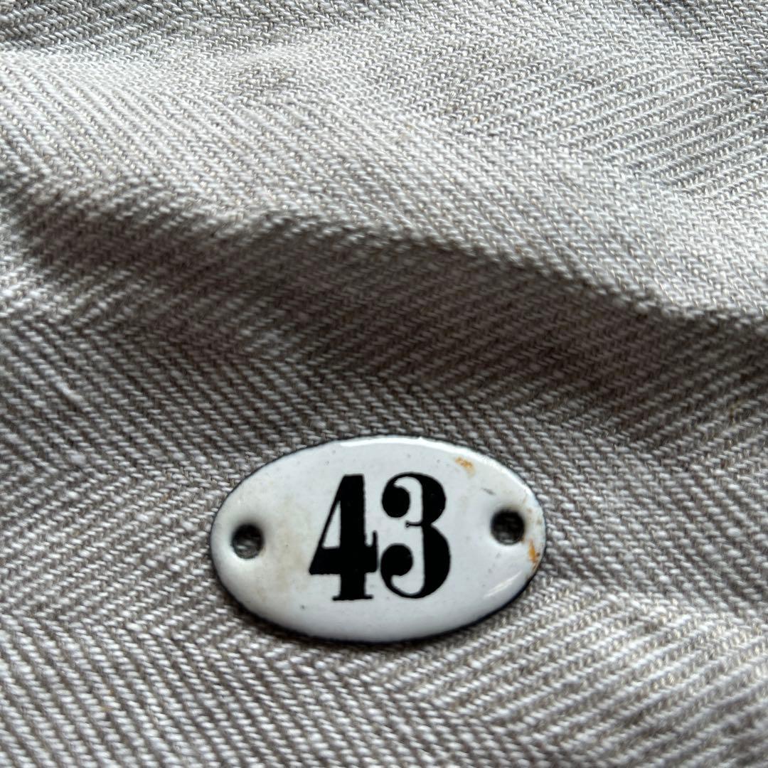 フランス　アンティーク　ホーロー ナンバー　プレート