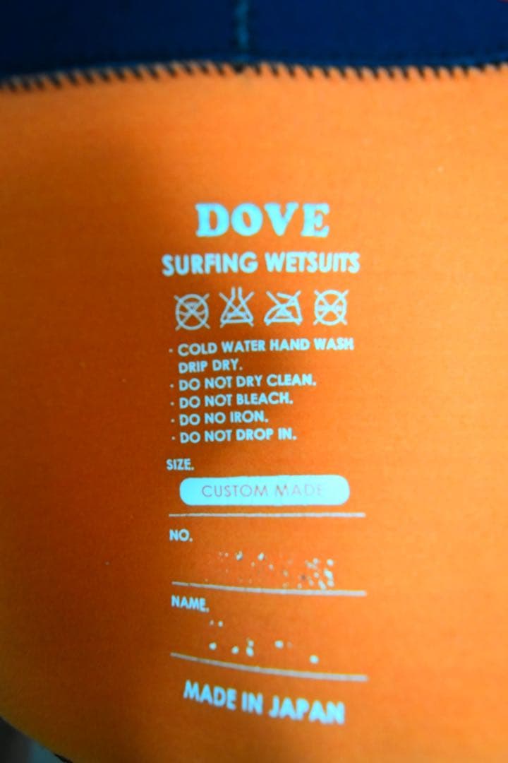 DOVE SURFING WETSUIT ダブ　ジャーフル