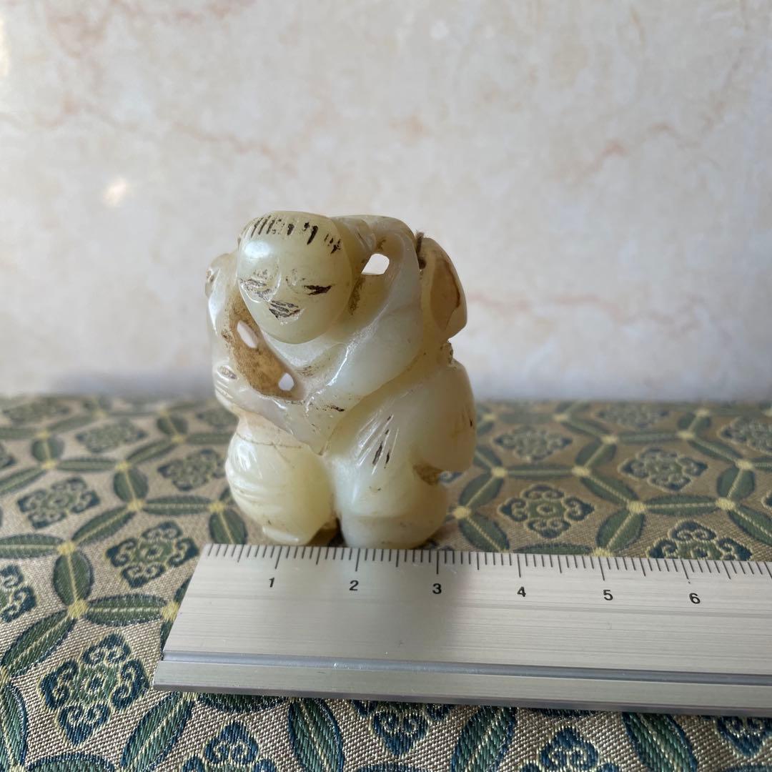 古玉　砡　アンティーク　人物　古玩　古美術　古砡　中国　China