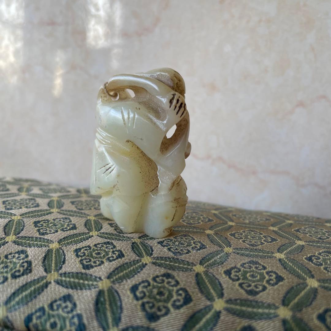 古玉　砡　アンティーク　人物　古玩　古美術　古砡　中国　China