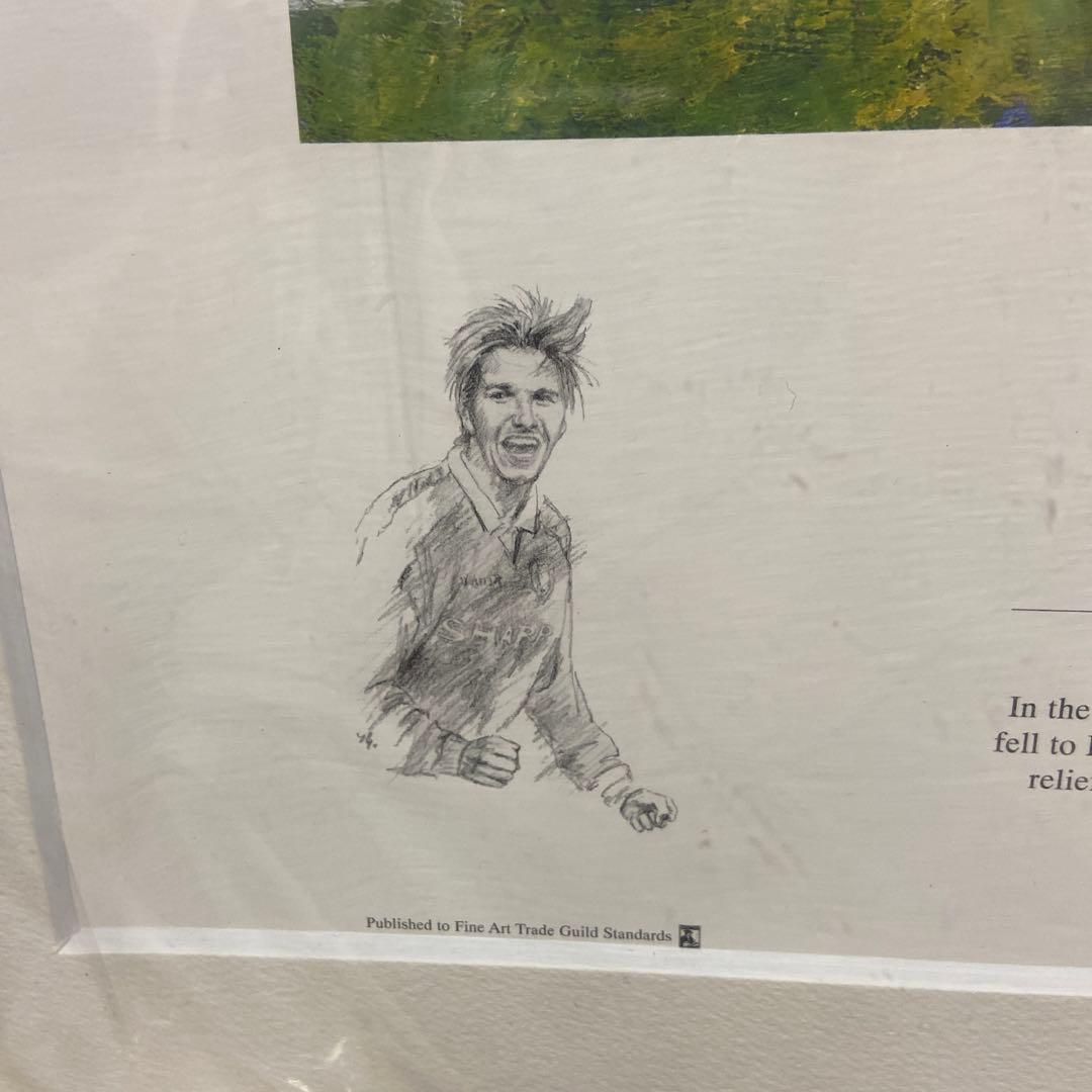 デビット・ベッカム　直筆サイン入りポートレート