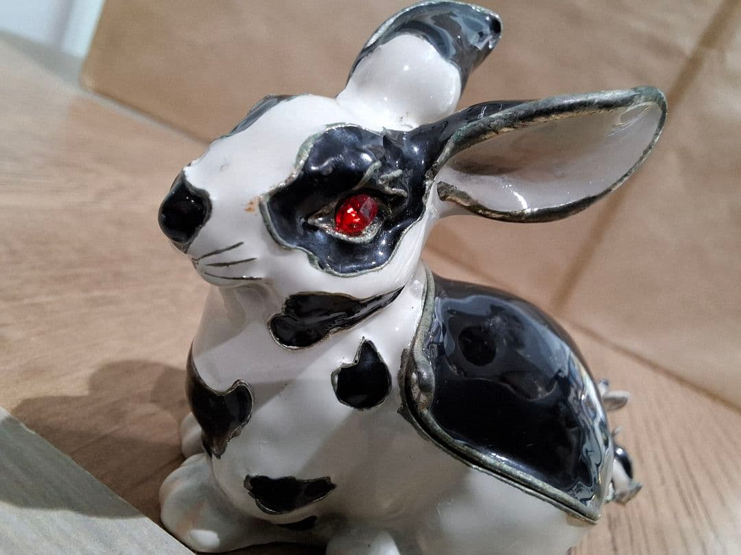 金属工芸 親子兎 秘密箱ArorA2003