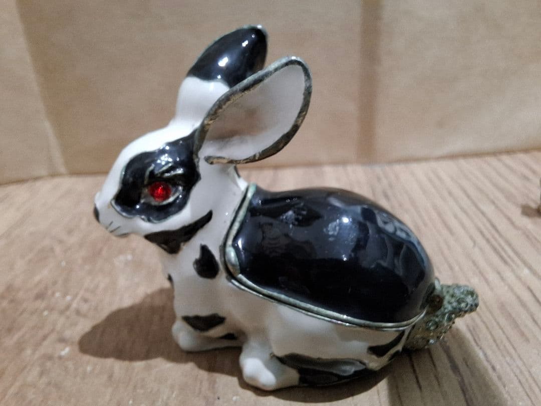 金属工芸 親子兎 秘密箱ArorA2003