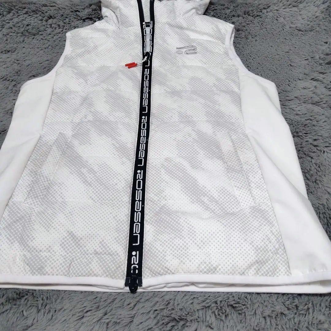 ROSASEN♡中綿♡ロゴライン♡ベスト♡L　ゴルフ/スポーツ