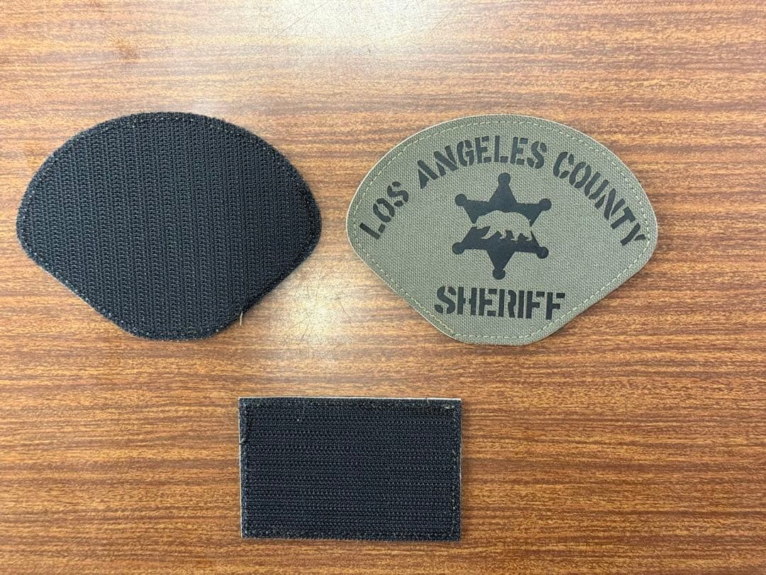 実物ロサンゼルスカウンティーシェリフＳＥＢ 最新型パッチ　3枚ＳＥＴ　ベルクロ