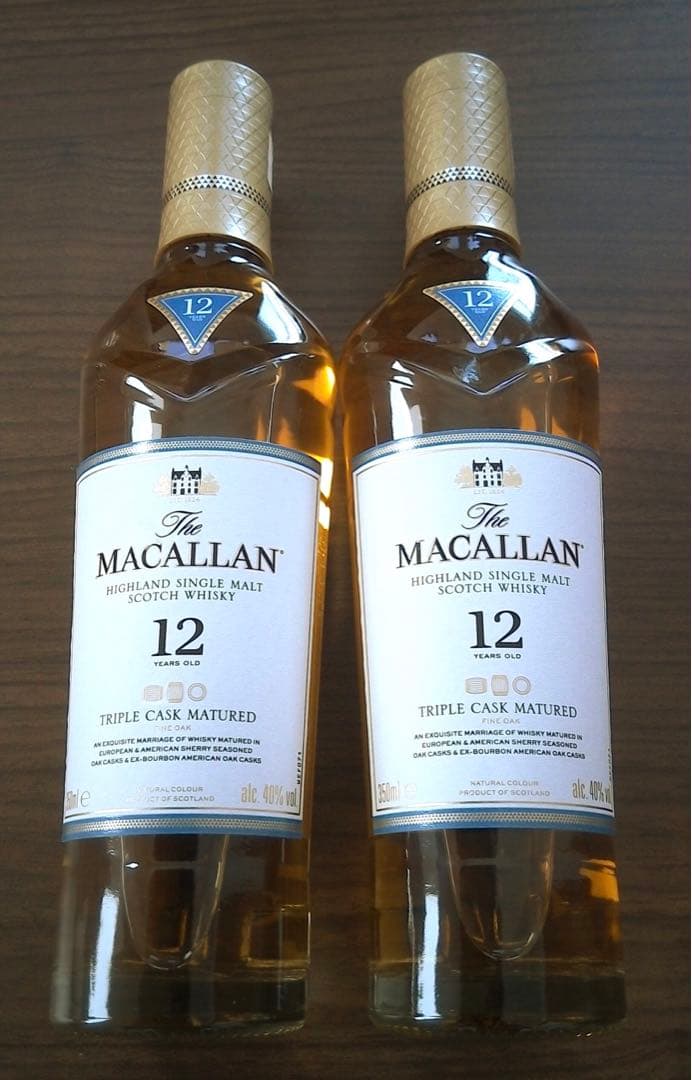 マッカラン 12年 トリプルカスク 350ml 2本セット