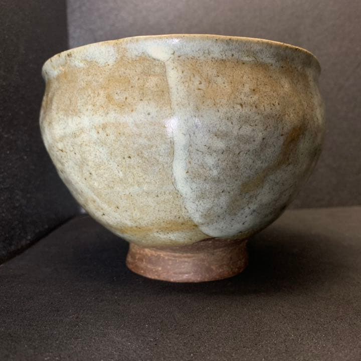上神山焼　かぐわ焼　銘(春雪) 茶碗　茶道具