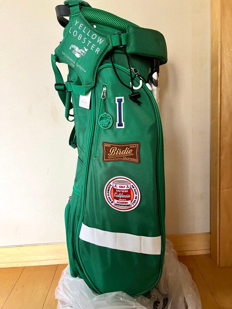 【完売品】【新品未使用】イエローロブスター ゴルフバッグ グリーン