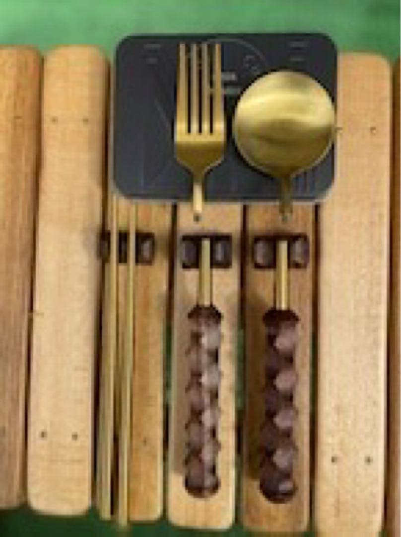 elk grip カトラリーセット　シャム柿