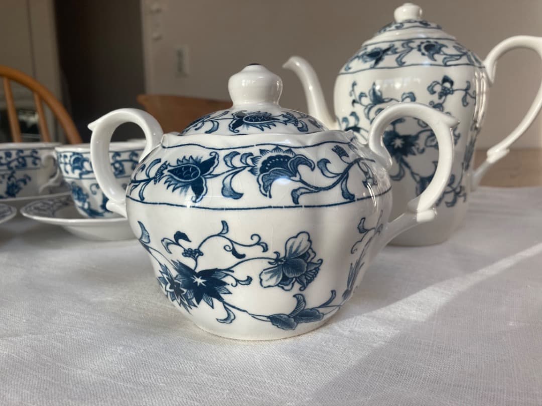 NITTO ニットー　ブルーオニオン　ティーカップ　ポット　セット