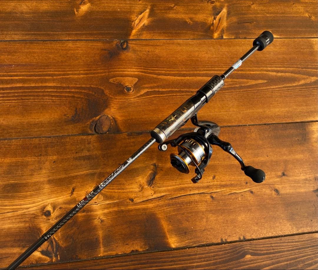 バス釣りセット　超軽量　カーボンロッド　スピニングロッド　S602L バスロッド