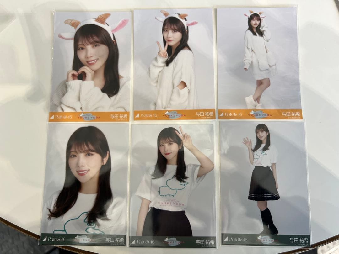 乃木坂46 与田祐希　卒業 Tシャツ ごんぞうカチューシャ 6種コンプ 生写真