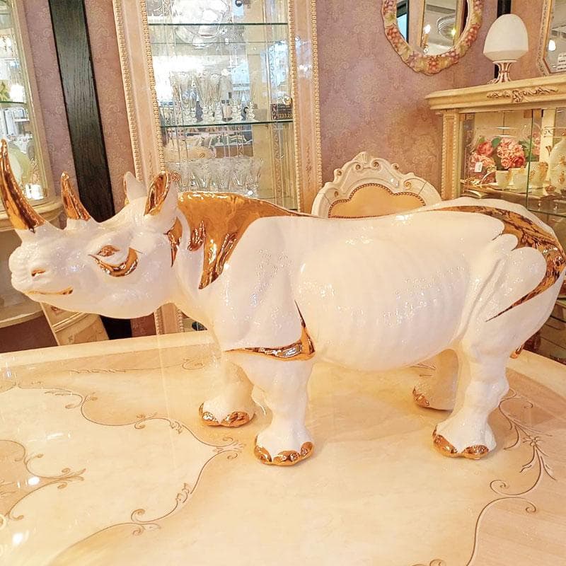 AHURA サイ 置物 イタリア製高級磁器 インテリア 222-1439