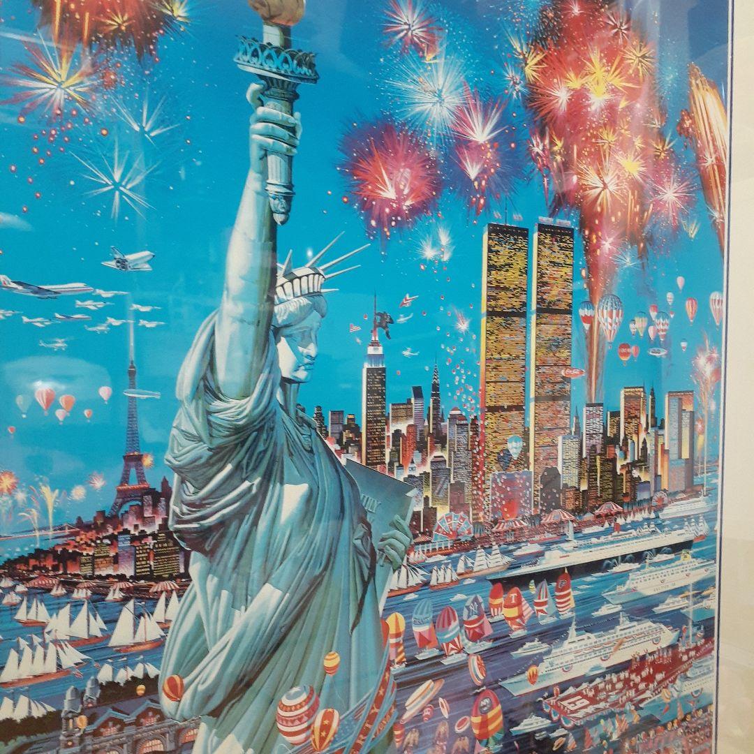 レア‼️　80s ヒロヤマガタ　特大　自由の女神ポスター　モダンアート