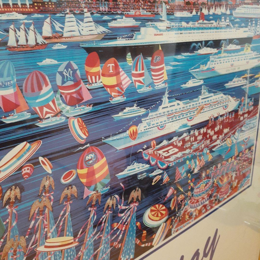 レア‼️　80s ヒロヤマガタ　特大　自由の女神ポスター　モダンアート