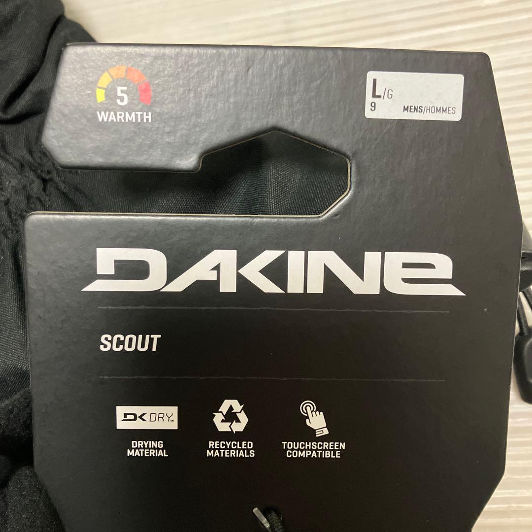 送料無料 新品 DAKINE SCOUT ５本指 スノーグローブ L BLK