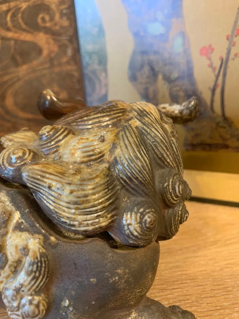獅子　古備前　西村春湖　香炉 1客　古美術　大珍品