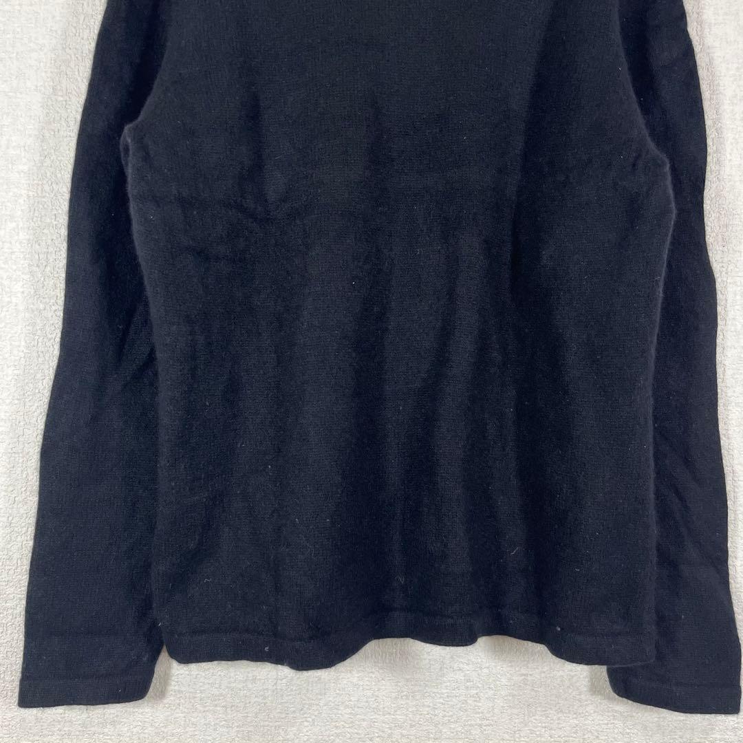 ピッコーネ/カシミア100/ハイネックニット/セーター/40/黒/キャラデザイン